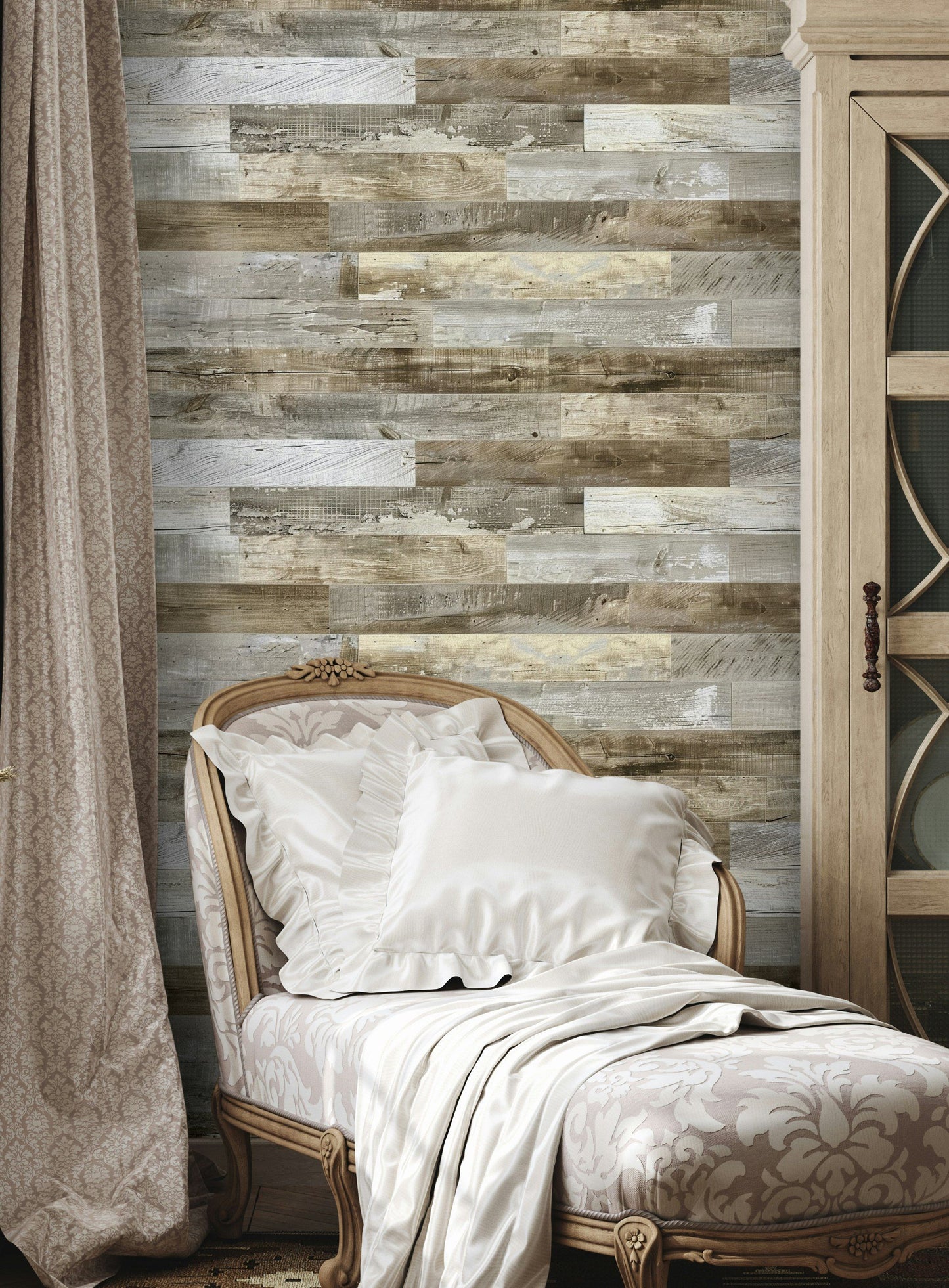 Rustic Wood Plank Wallpaper Natural Wood Grain Wall Mural