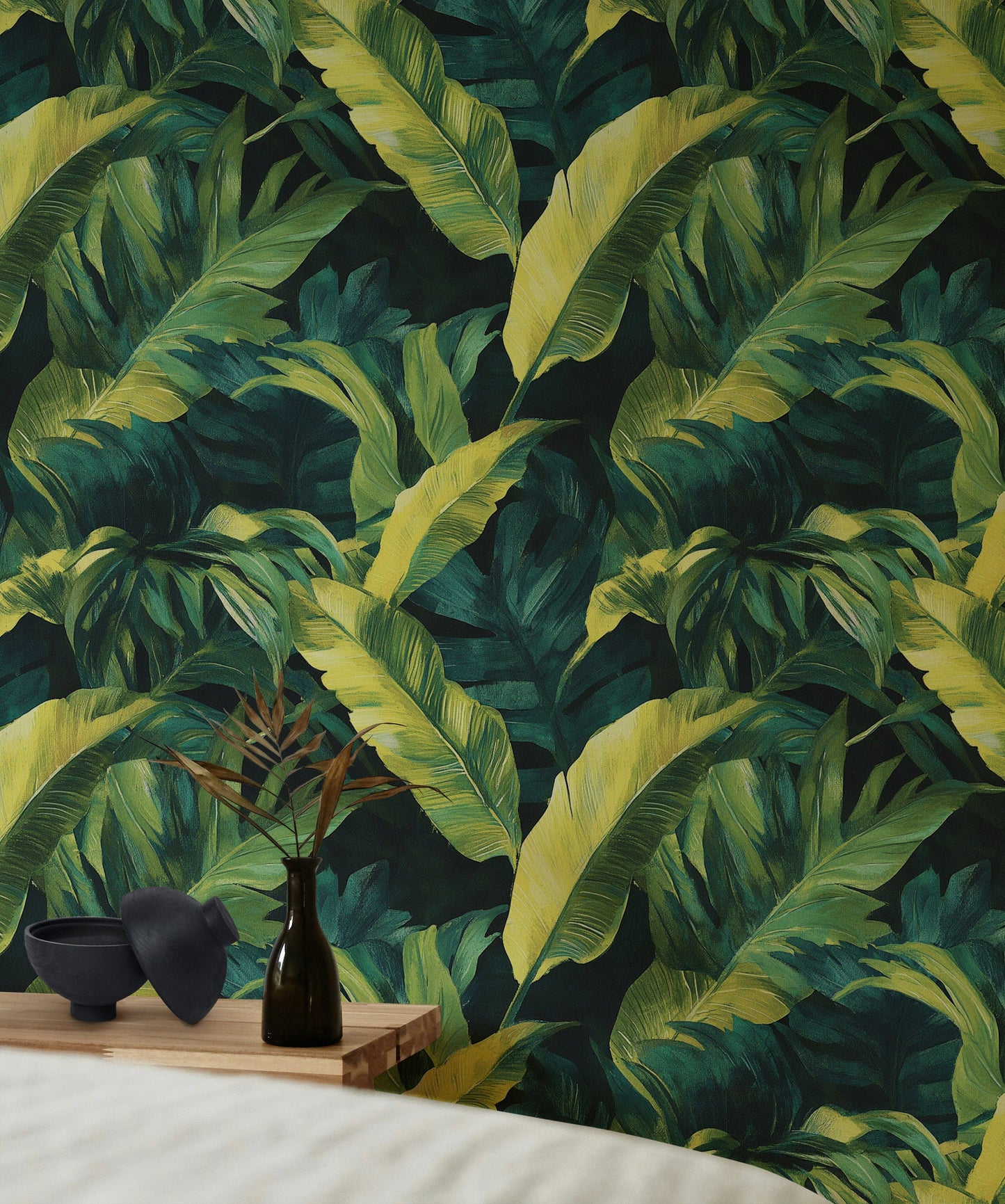 Tropical Banana Leaf Wallpaper Green Jungle Wall Mural