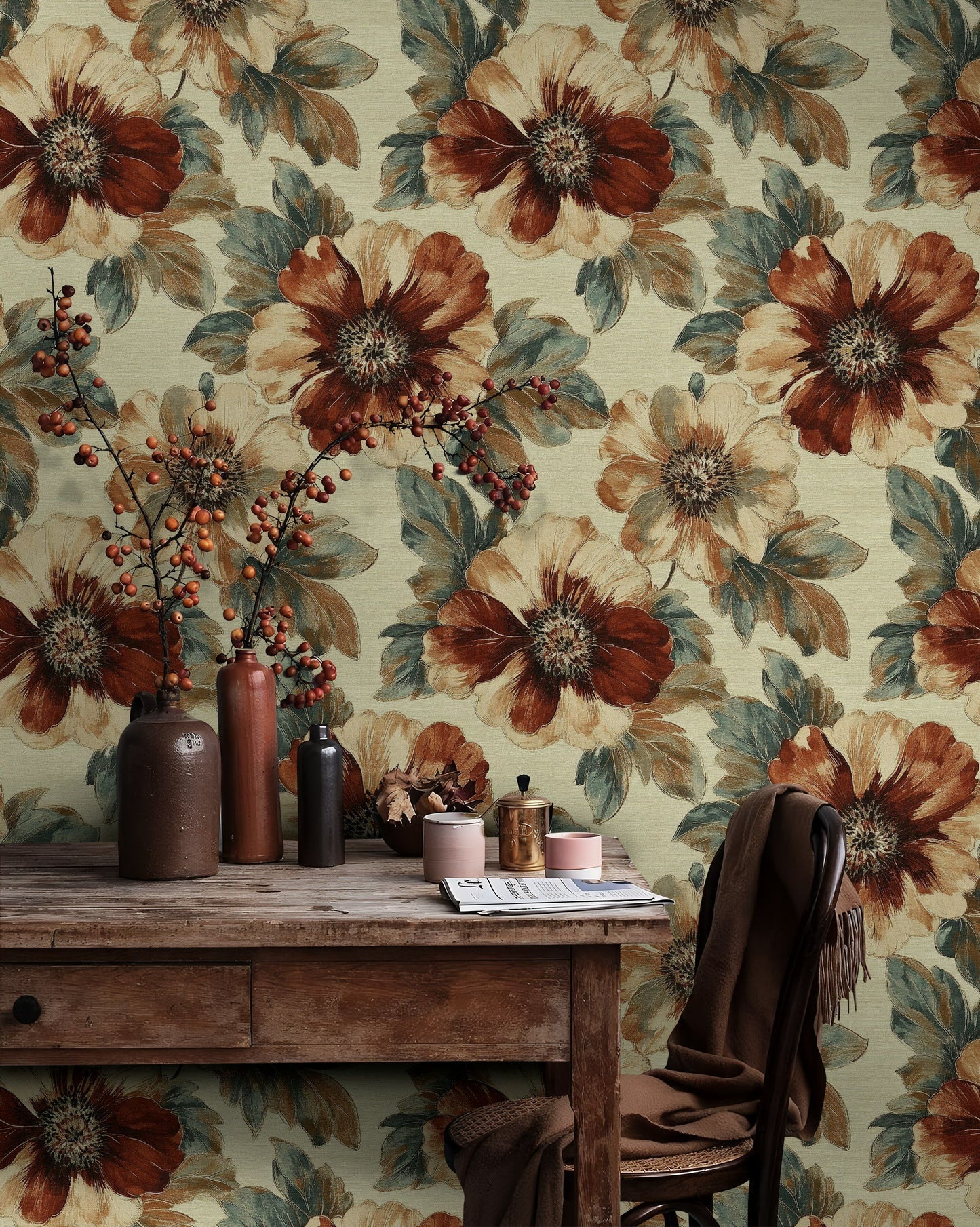 Vintage Floral Wallpaper