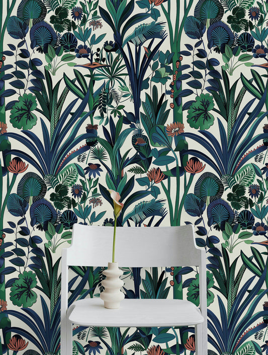 Tropical Jungle Wallpaper Exotic Botanical Mural