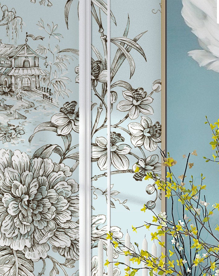 Vintage WildFlower American Floral Classic Wallpaper