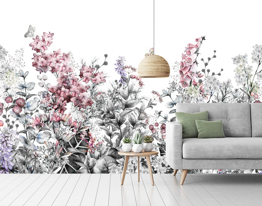 Botanical Watercolor Painting illustration Wallpaper