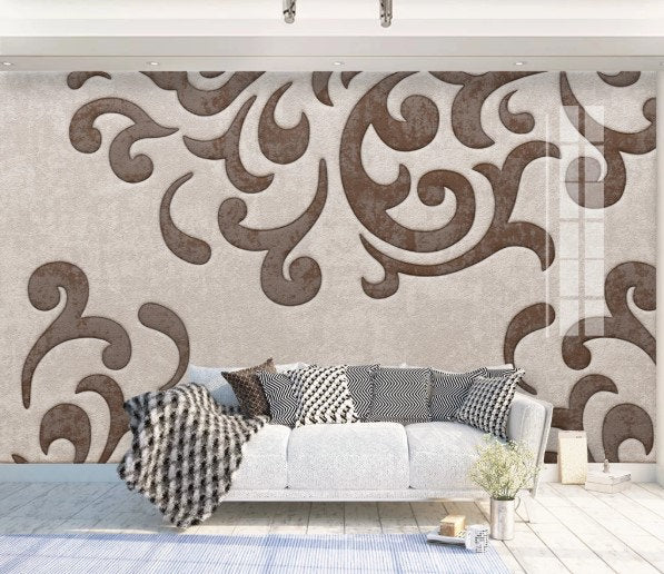 Rug Textured  Rustic Design Wallpaper Wall Covering