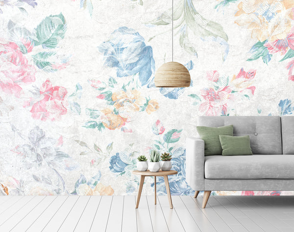 Floral Design Watercolor Modern Wallpaper Wall Covering