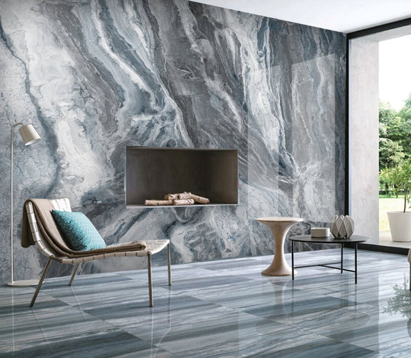 Gray Marble 3d Photo Vinyl Background Wallpaper Home Decor