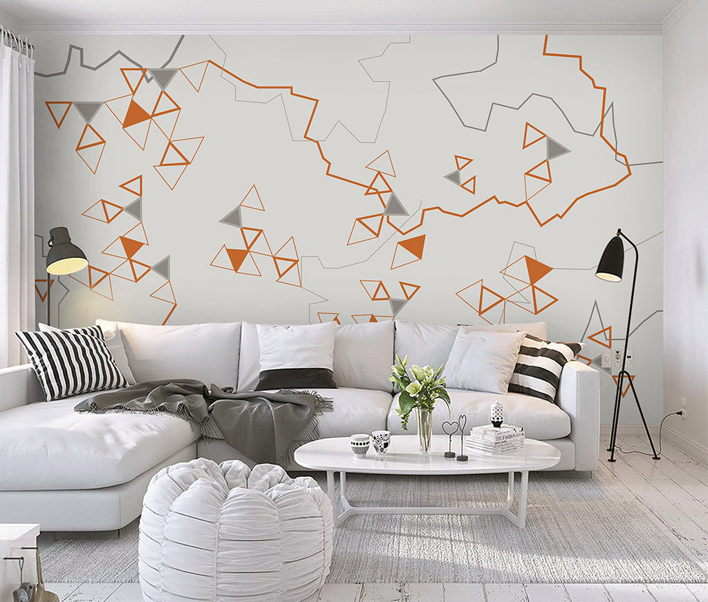 Abstract Geometric Triangle Wallpaper