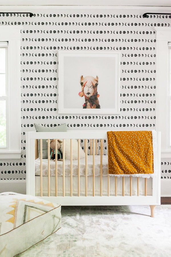 Moon Gray for Nursery Bedroom Baby room Children Wallpaper