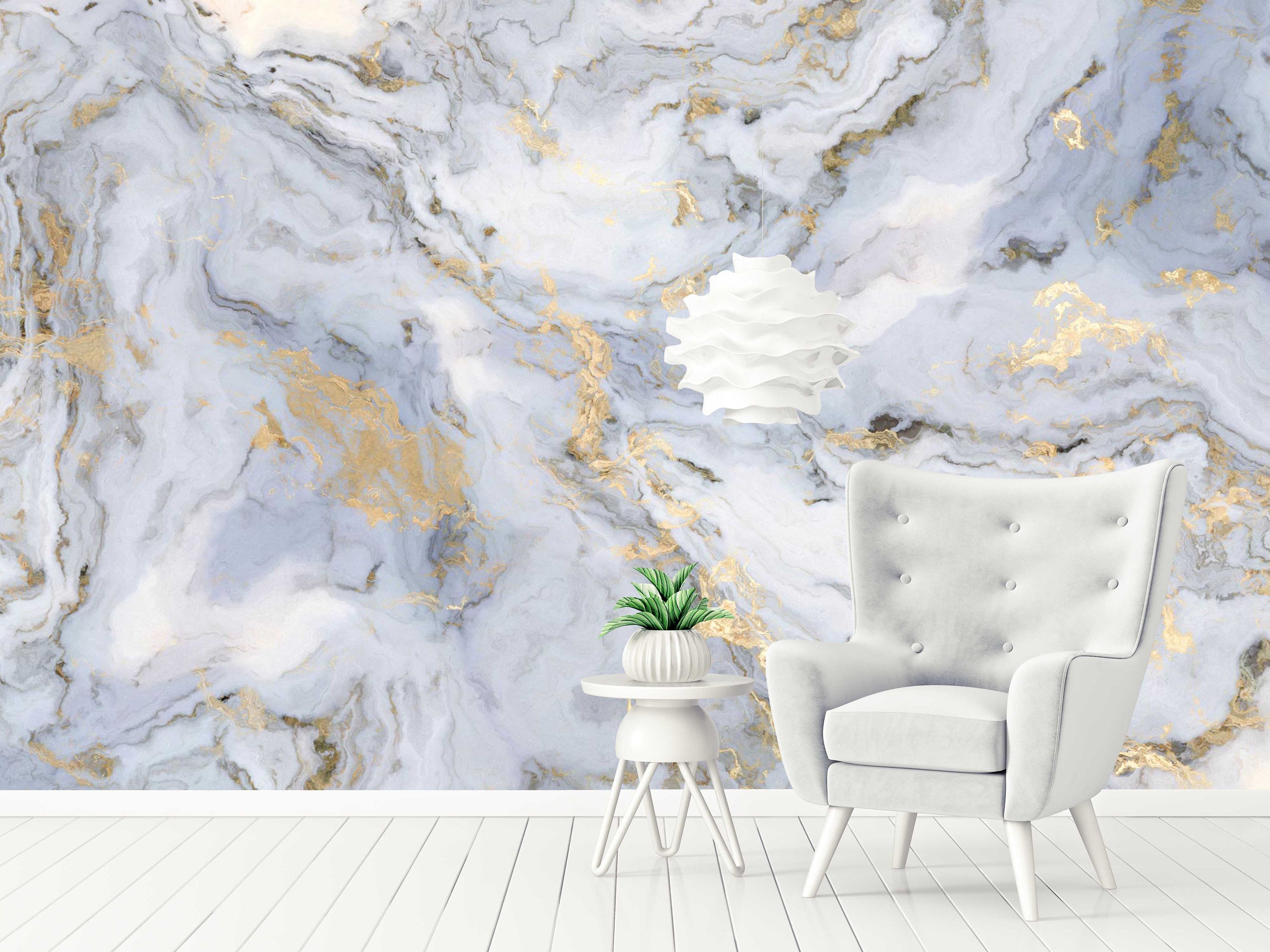 Marble Texture Abstract Design Wallpaper Home Decor Wall Art