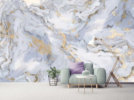 Marble Texture Abstract Design Wallpaper Home Decor Wall Art