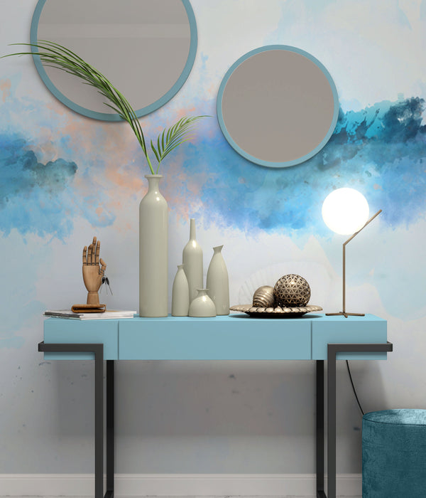 Abstract Modern Light Blue Luxury Background Wallpaper