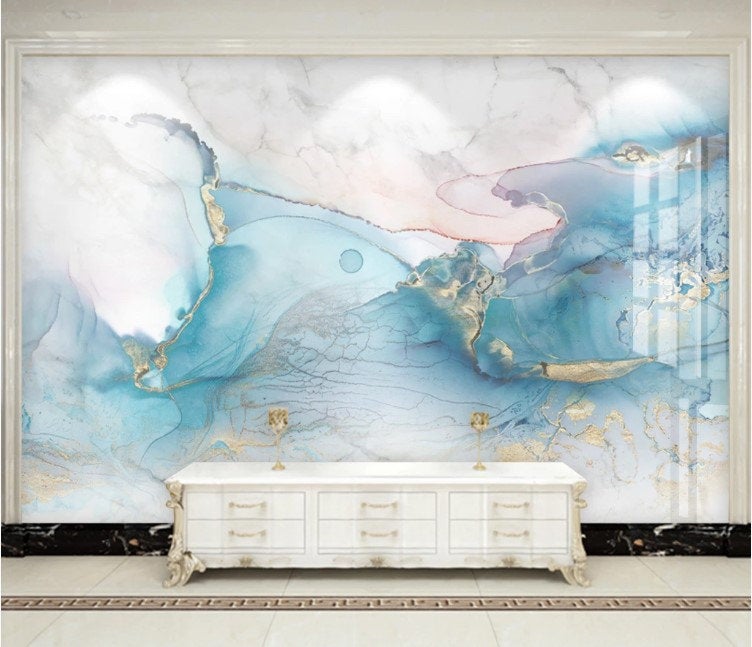 Abstract Ocean Texture Mural Home Decor Wall Wallpaper