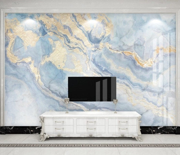 Abstract Fluid Water Marble Texture Decor Wall Art Wallpaper