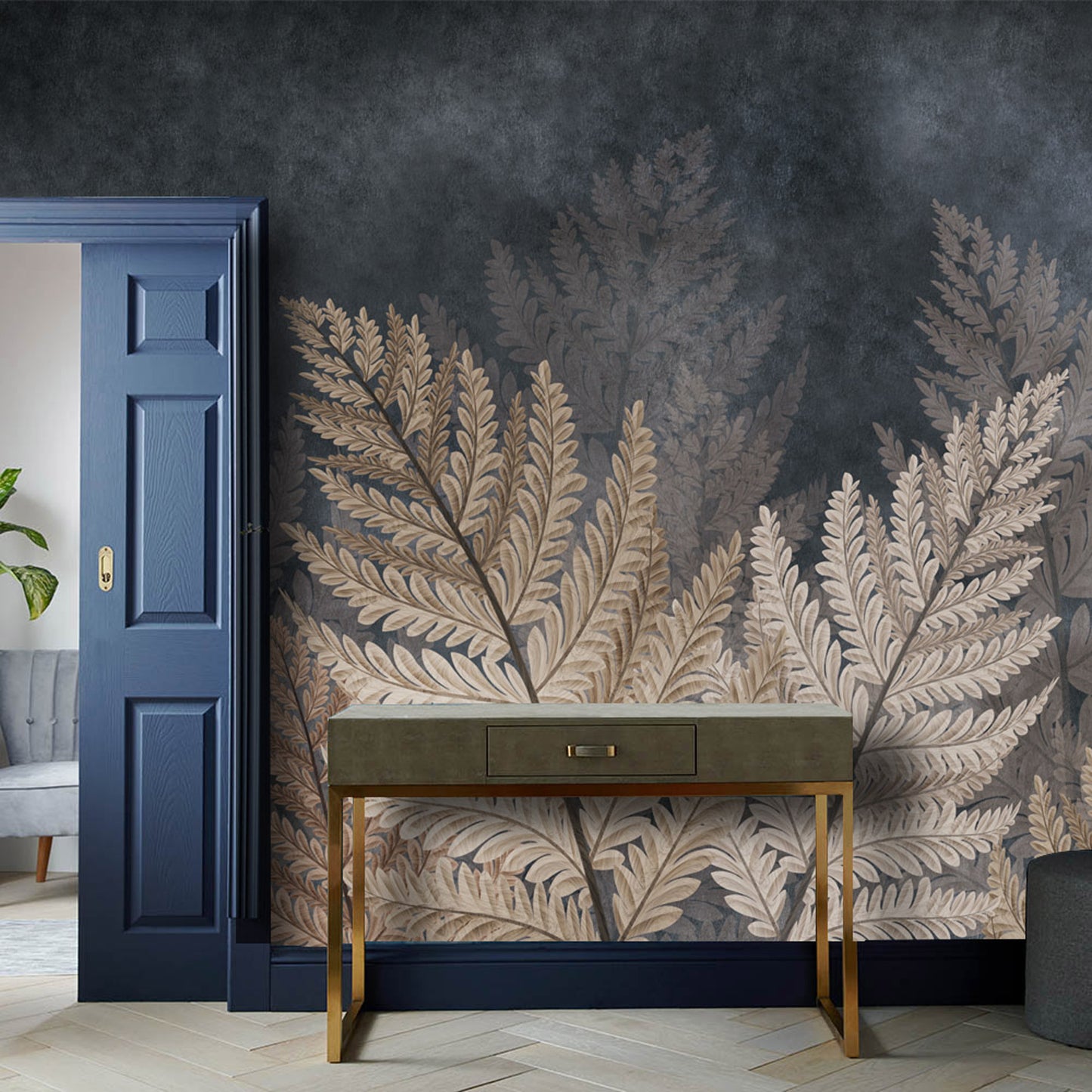 Fall Leaves Art Scenic Wallpaper Wall Decor Mural Removable