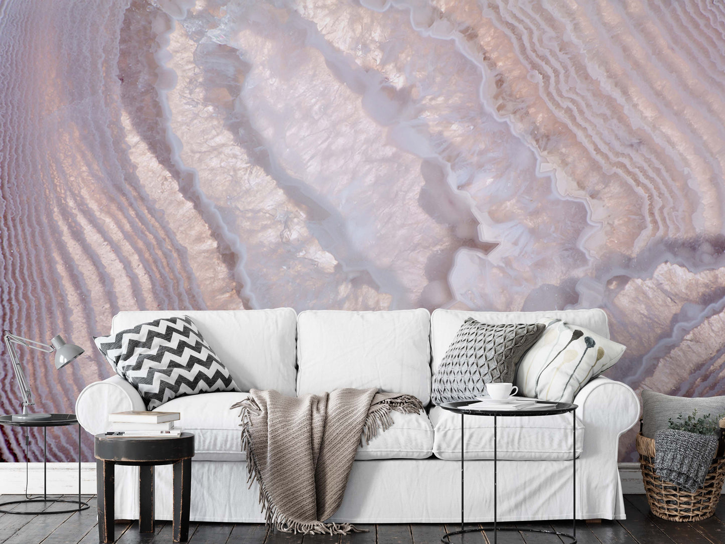 Light Agate Structure Abstract Background Modern Wallpaper Cafe Restaurant Decoration Living Room Bedroom Mural Home Decor Wall Art
