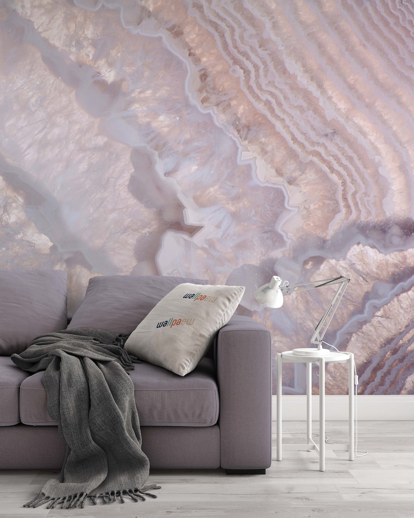 Light Agate Structure Abstract Background Modern Wallpaper Cafe Restaurant Decoration Living Room Bedroom Mural Home Decor Wall Art