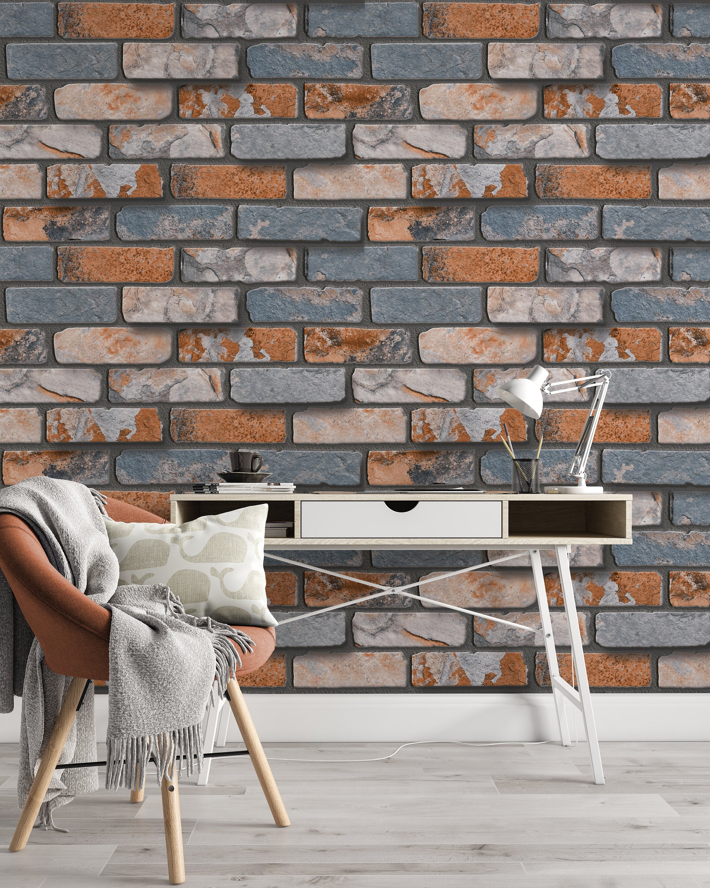 3D Stone Wall Elevation for Background Wallpaper Self Adhesive Peel and Stick Wall Sticker Wall Decoration Minimalistic Scandinavian Decor