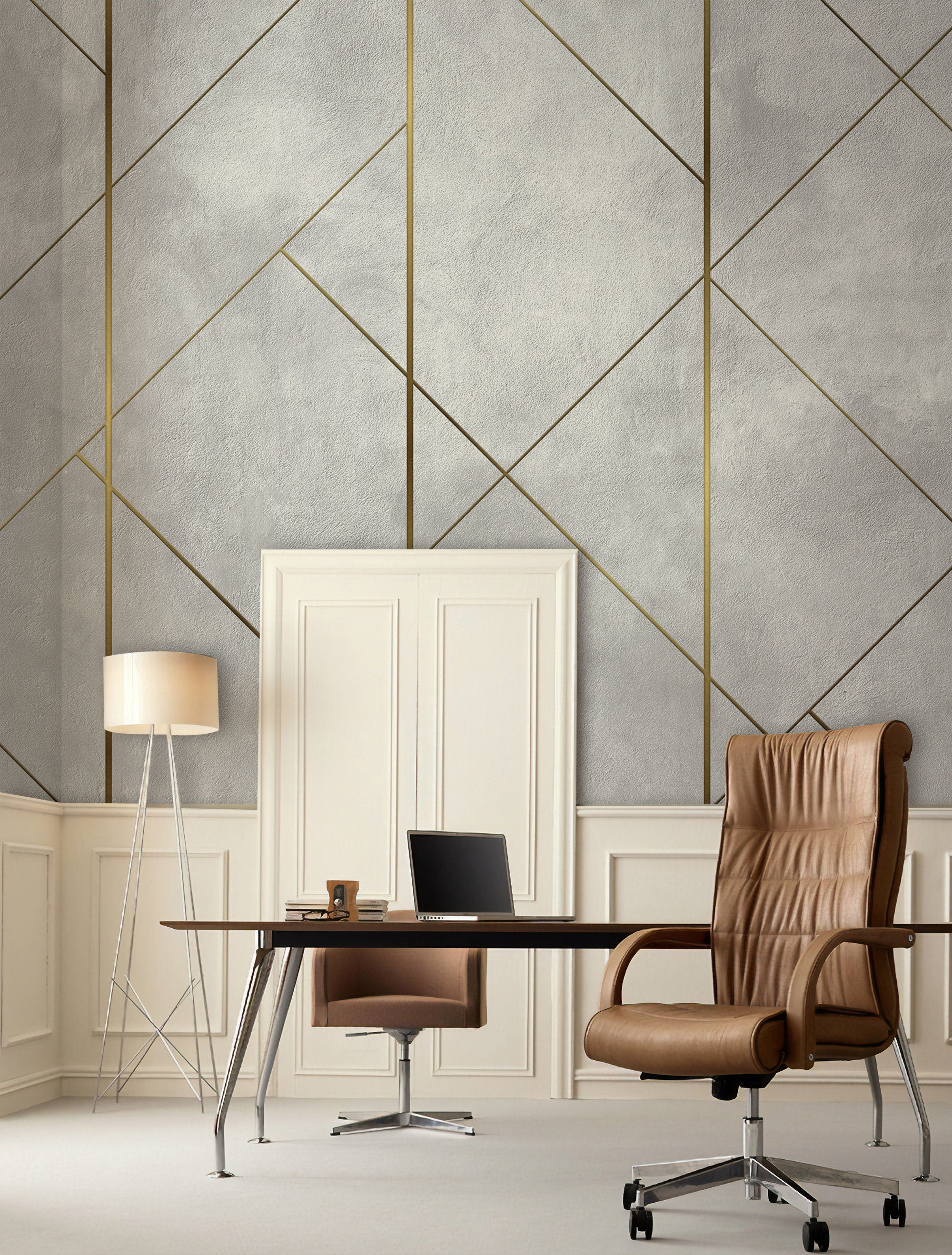 Abstract Geometric Modern Design Luxury Wallpaper Self Adhesive Peel and Stick Wall Sticker Wall Decoration Scandinavian Removable