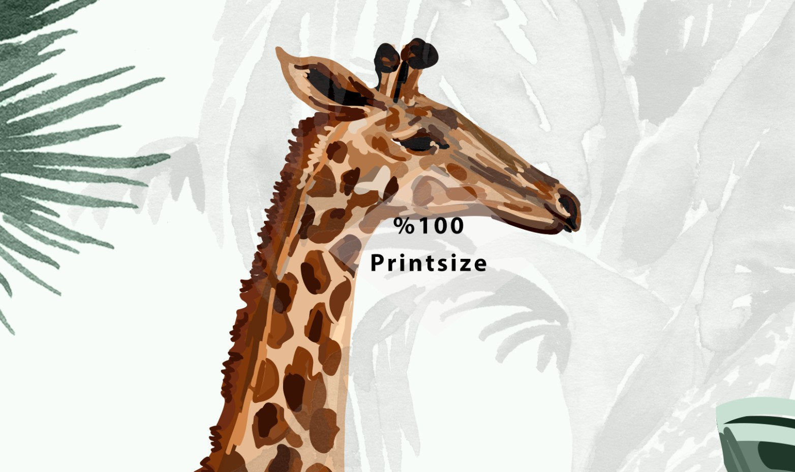 Flamingo Giraffe Elephant Peacock on Tropical Jungle Wallpaper Self Adhesive Peel & Stick Wall Decoration Scandinavian Removable