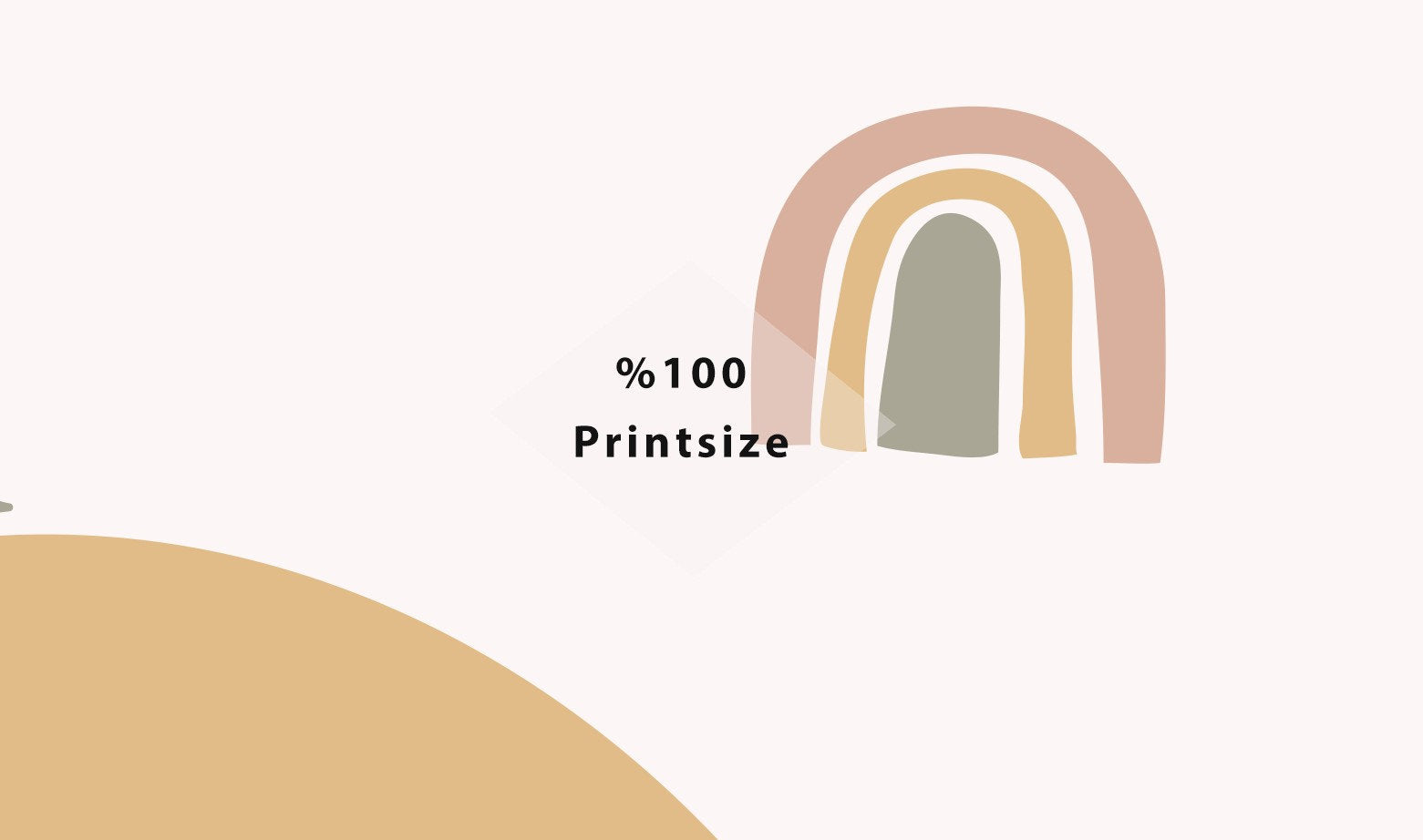 Minimal Rainbows Sun and Trees Wallpaper Self Adhesive Peel and Stick Wall Decoration Minimalistic Scandinavian Removable