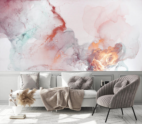 Abstraction will Perfectly Fit Into a Modern Interior Wallpaper Self Adhesive Peel & Stick Wall Sticker Wall Decoration Removable