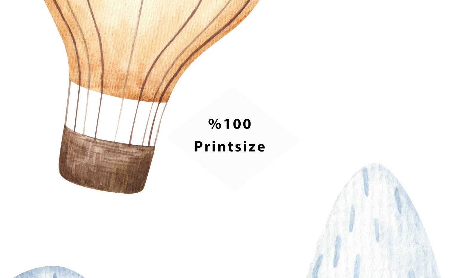 Hot Air Balloons Rain Clouds Stars Trees Mountains Wallpaper Self Adhesive Peel & Stick Wall Decoration Design Removable